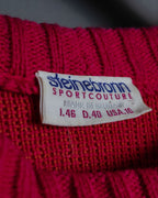 "MOOD SPECIAL" Beautiful Silhouette Unique Pattern New Wool Knit