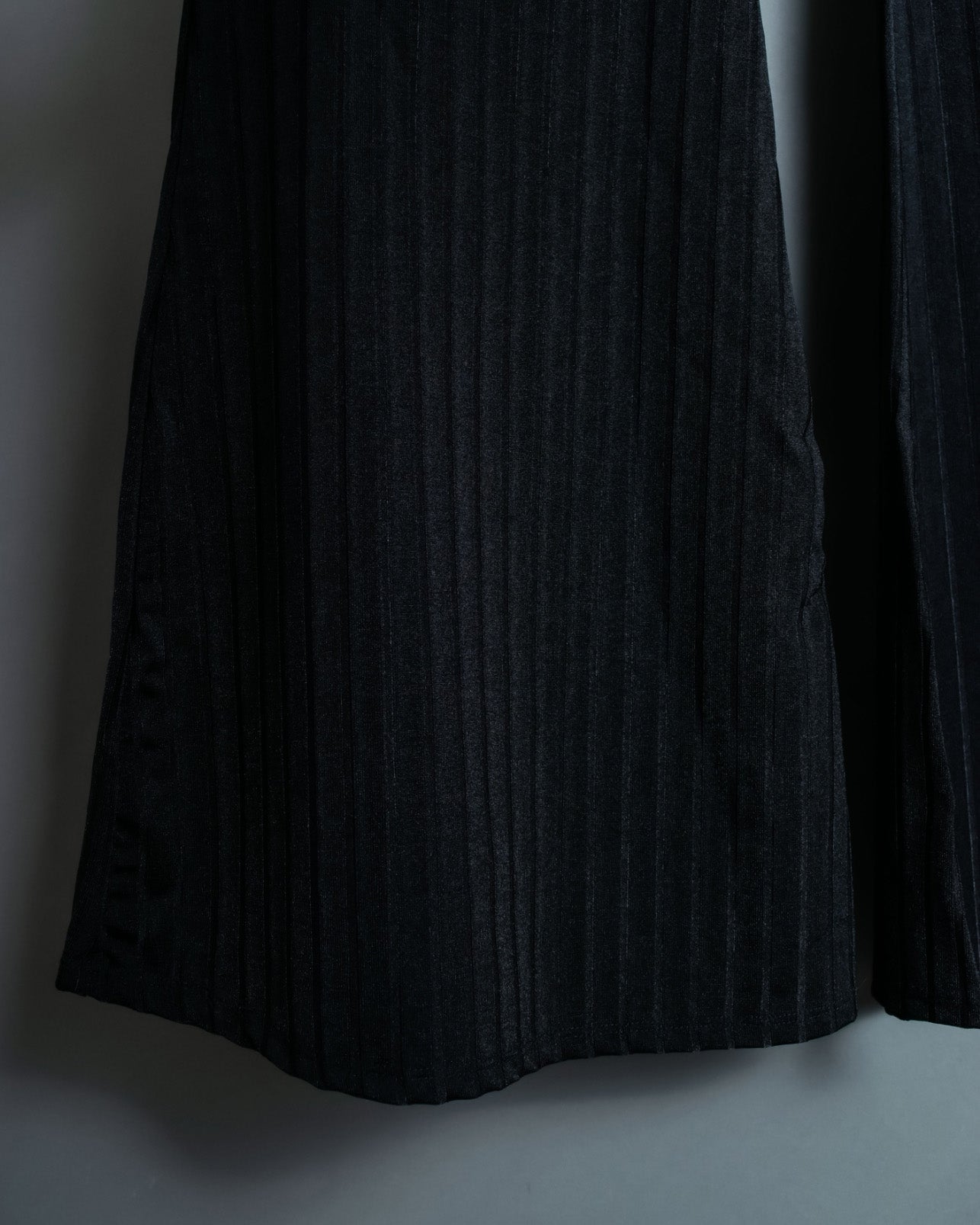 Stripe Pattern Easy Jersey Flared Pants