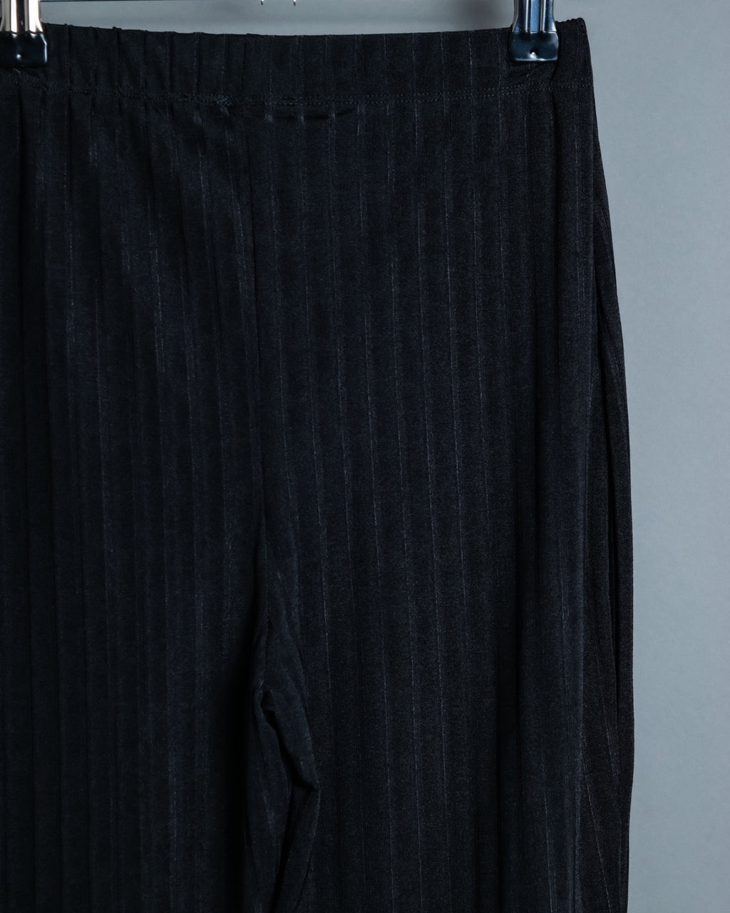 Stripe Pattern Easy Jersey Flared Pants