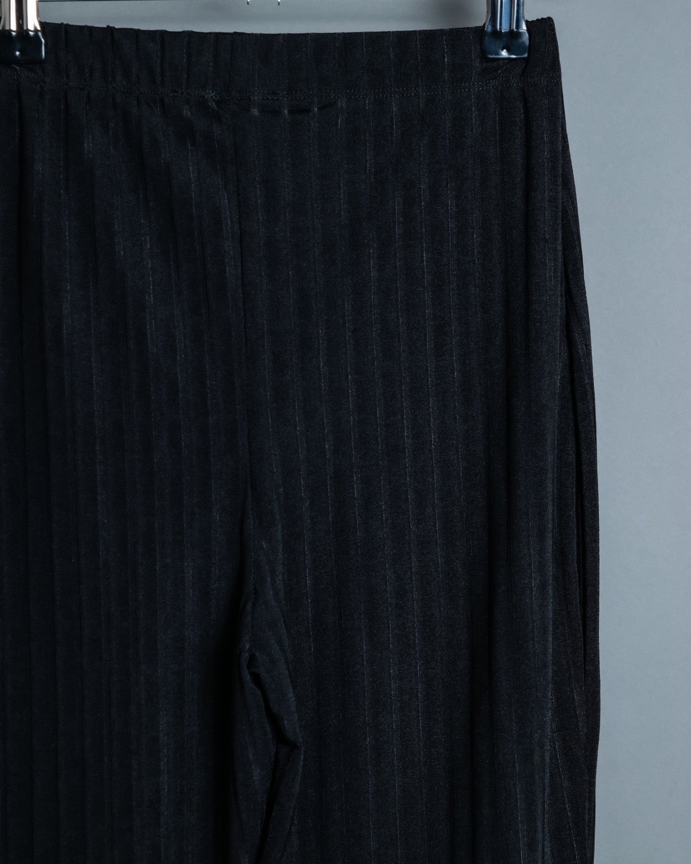 Stripe Pattern Easy Jersey Flared Pants