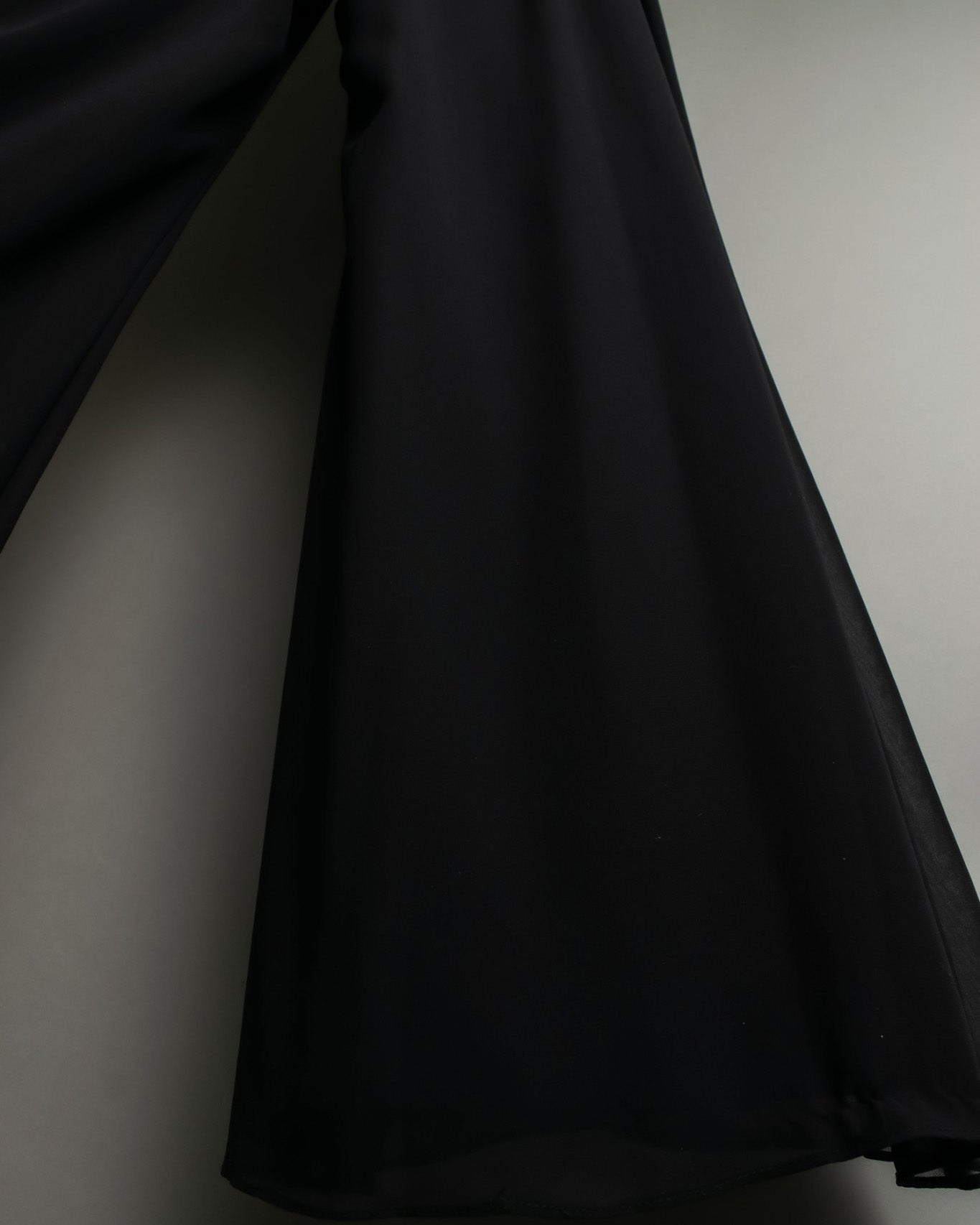 Sheer Double Fabric Flared Pants
