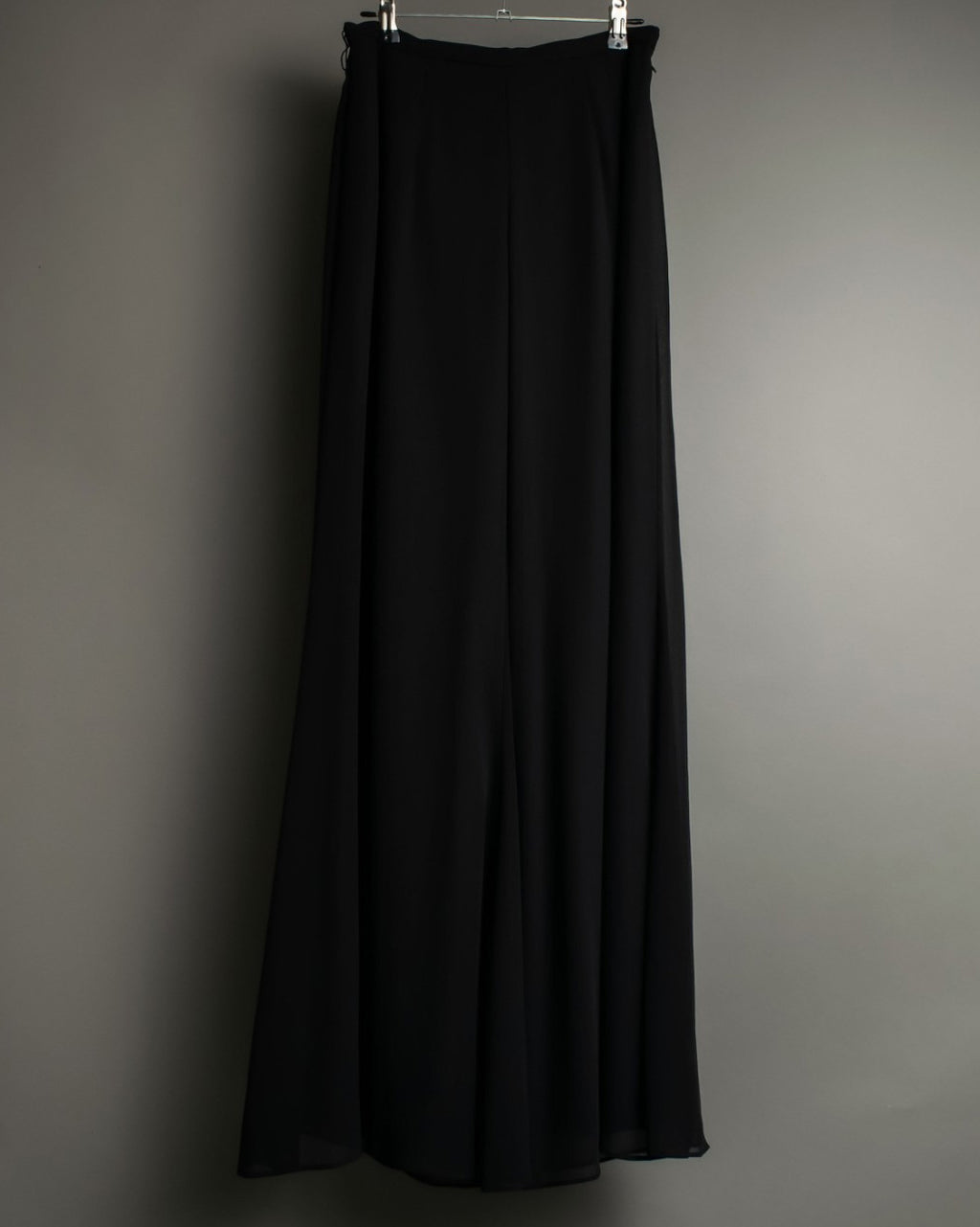 Sheer Double Fabric Flared Pants