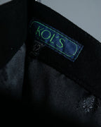 Leather Switching Long Unisex Skirt