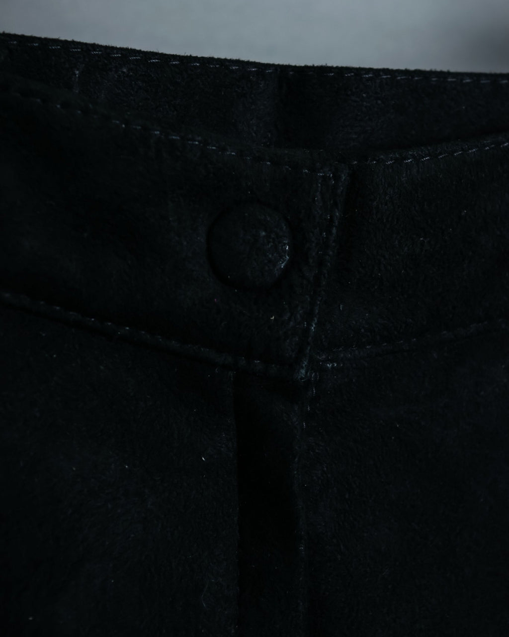 Leather Switching Long Unisex Skirt