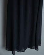Unisex Sheer Black Skirt with Pockets