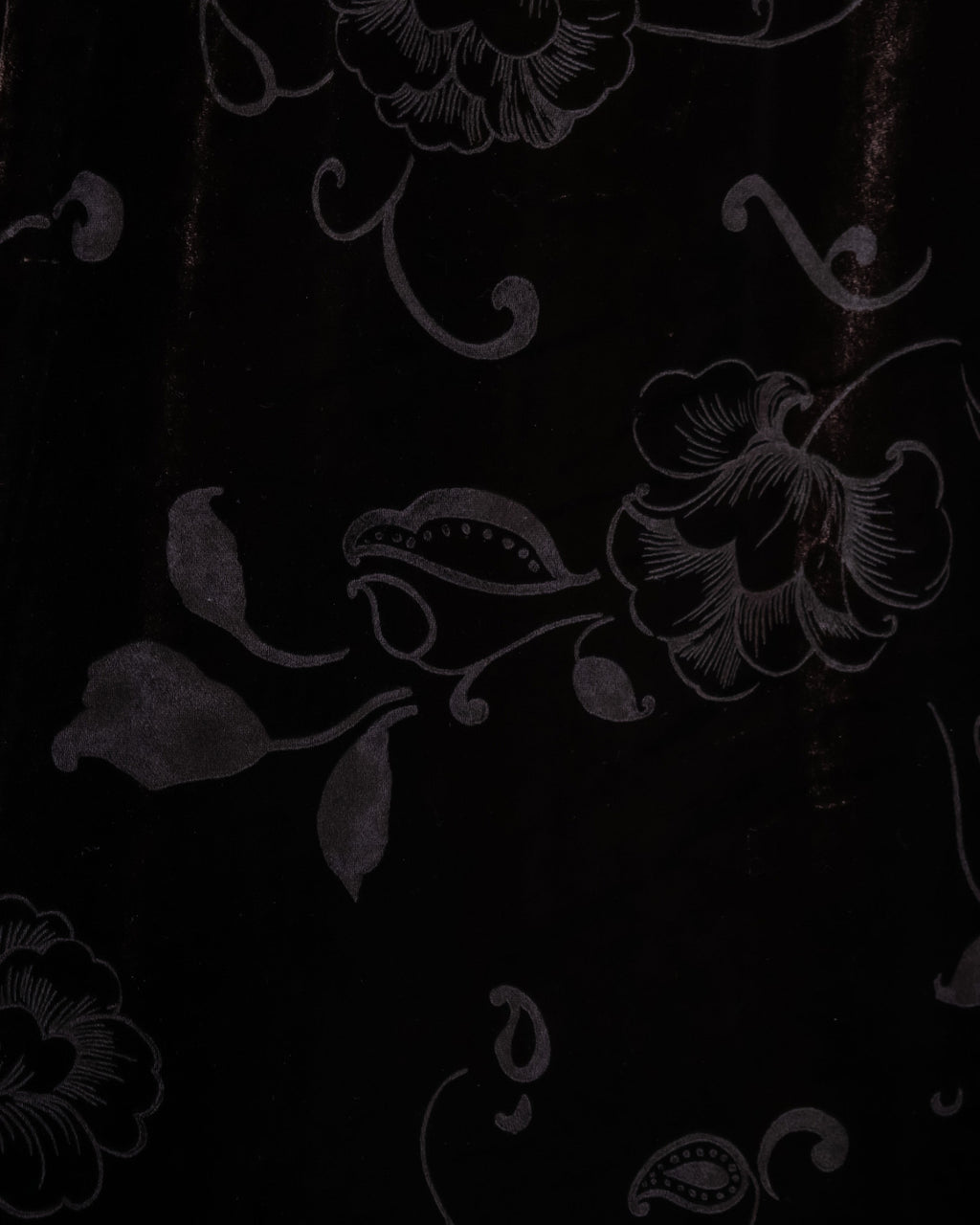 Sculpture Flower Velour Dark Brown Unisex Skirt