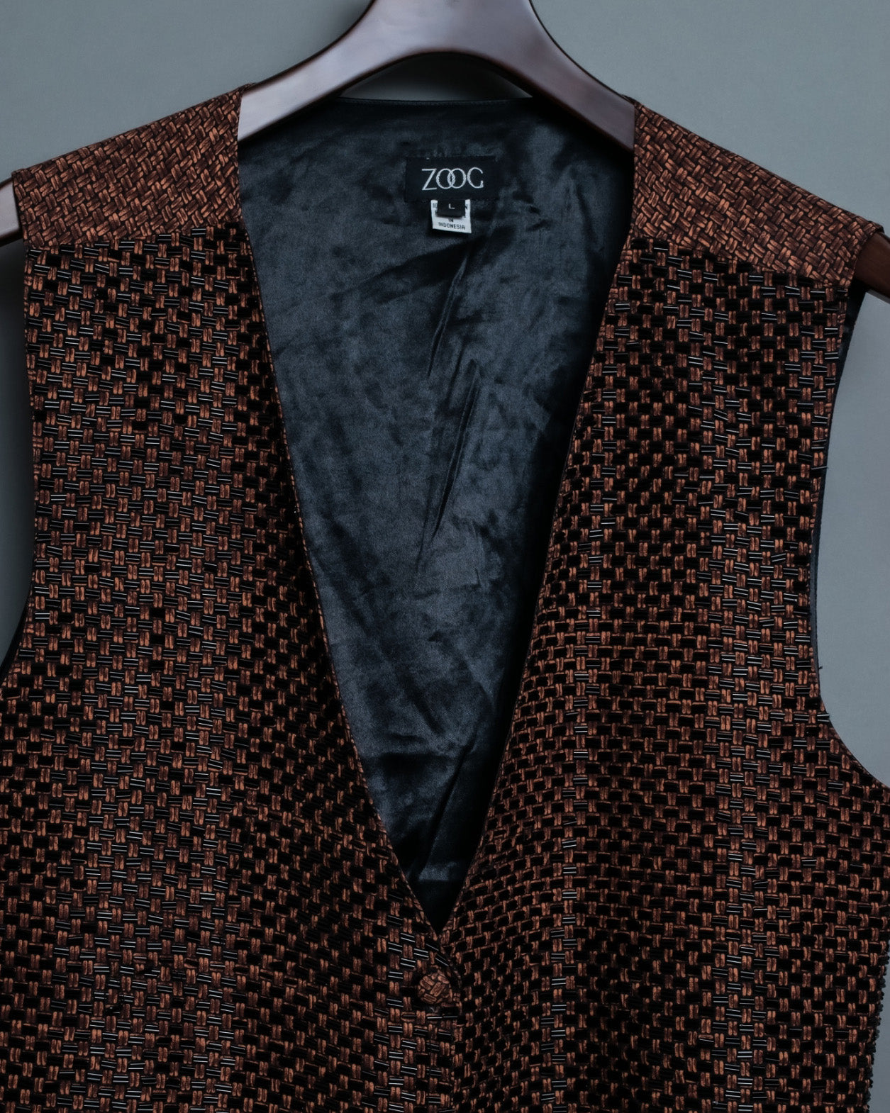 Whole Sequin Wheat Pattern Vest