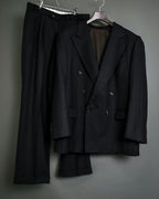 "WEST GERMANY" Red Lined Check Double Breasted Setup