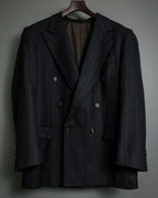 "WEST GERMANY" Red Lined Check Double Breasted Setup