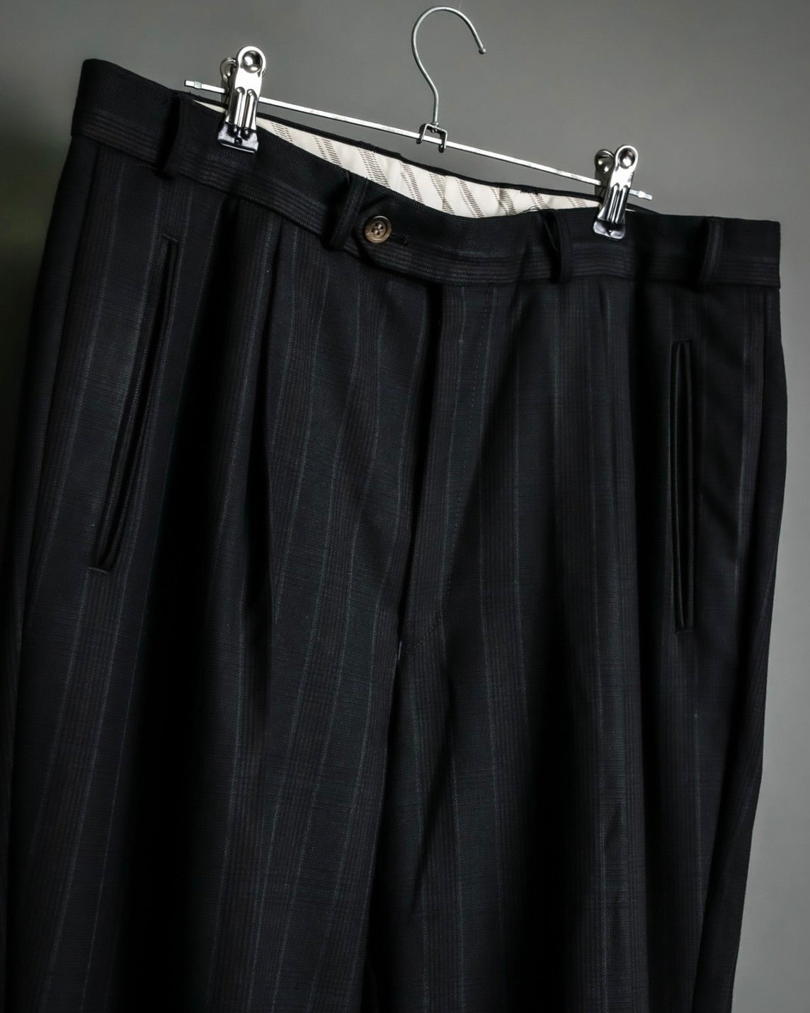 "WEST GERMANY" Red Lined Check Double Breasted Setup