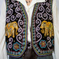 "Mood Special" super embroidered elephant vest