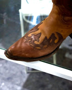 “MOOD SPECIAL”棕色鹰西部靴