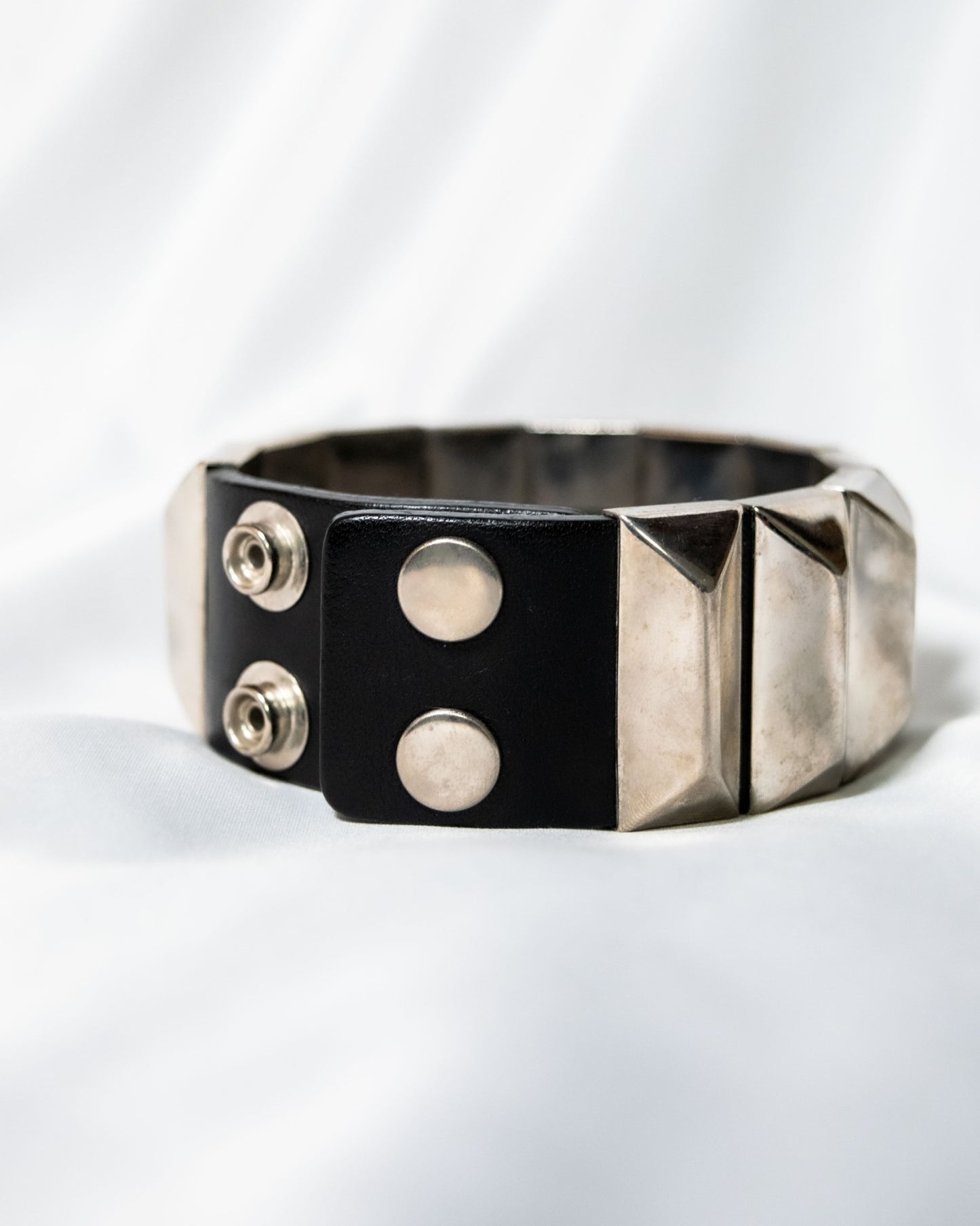 "UNDER COVER" Punk Style Leather Bangle