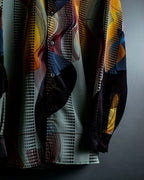 "MOOD SPECIAL" Mulch Color Art Pattern Shirt