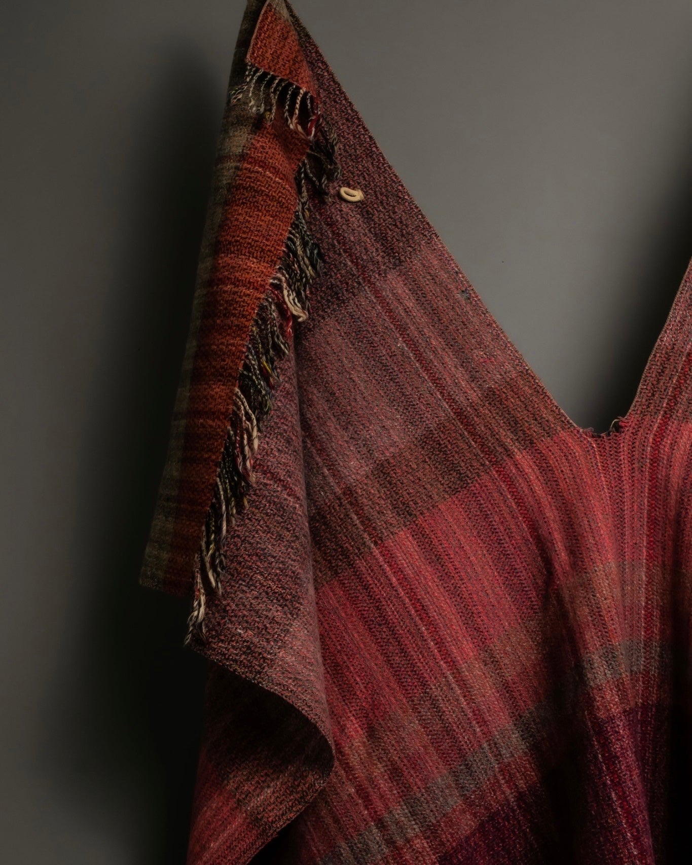 Vintage Red multi color stole