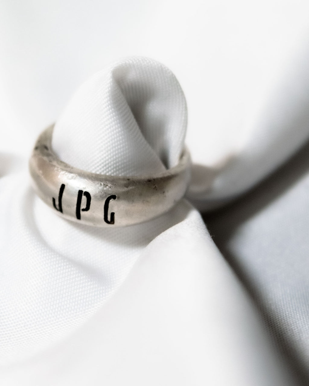 JEAN PAUL GAULTIER Name Design Silver Ring