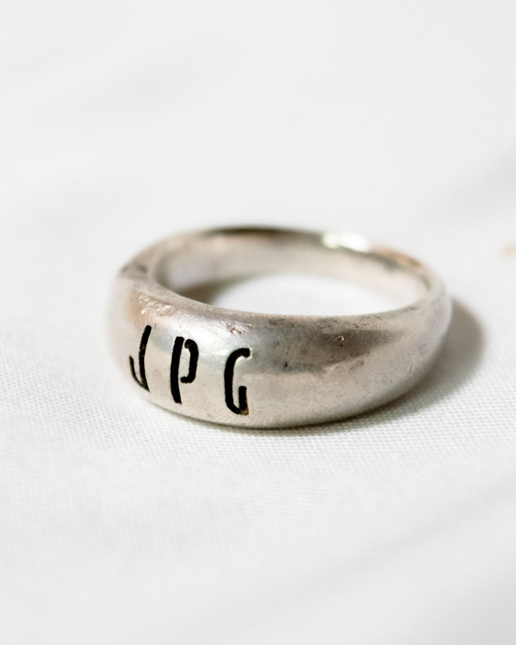 JEAN PAUL GAULTIER Name Design Silver Ring