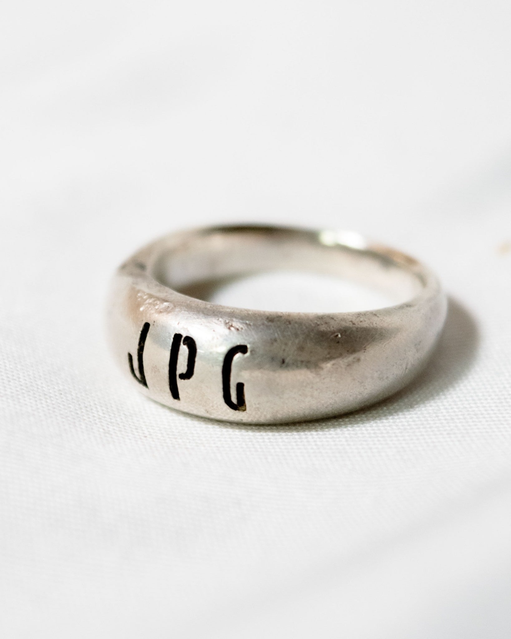 JEAN PAUL GAULTIER Name Design Silver Ring