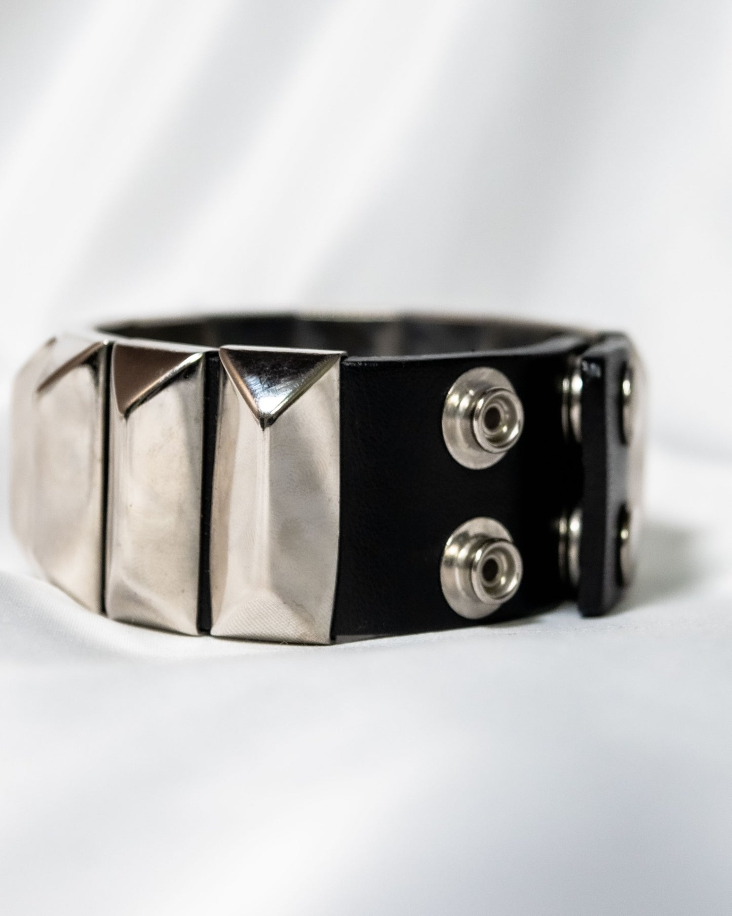 "UNDER COVER" Punk Style Leather Bangle