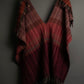 Vintage Red multi color stole