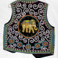 "Mood Special" super embroidered elephant vest