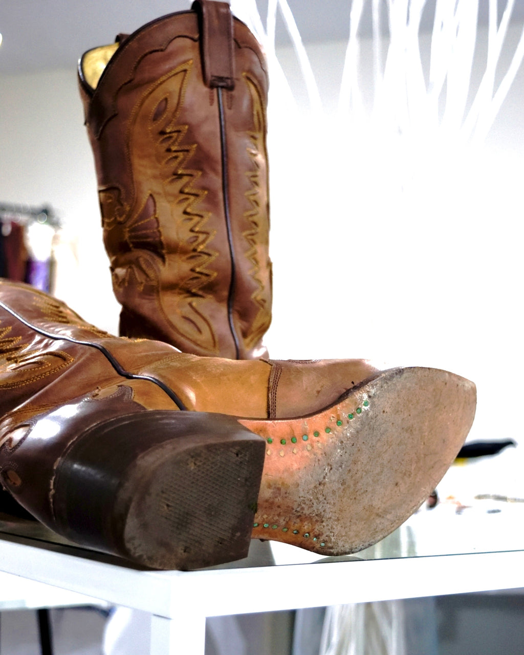 “MOOD SPECIAL”棕色鹰西部靴