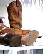 “MOOD SPECIAL”棕色鹰西部靴