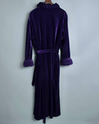 Purple Frilly Velor Gown