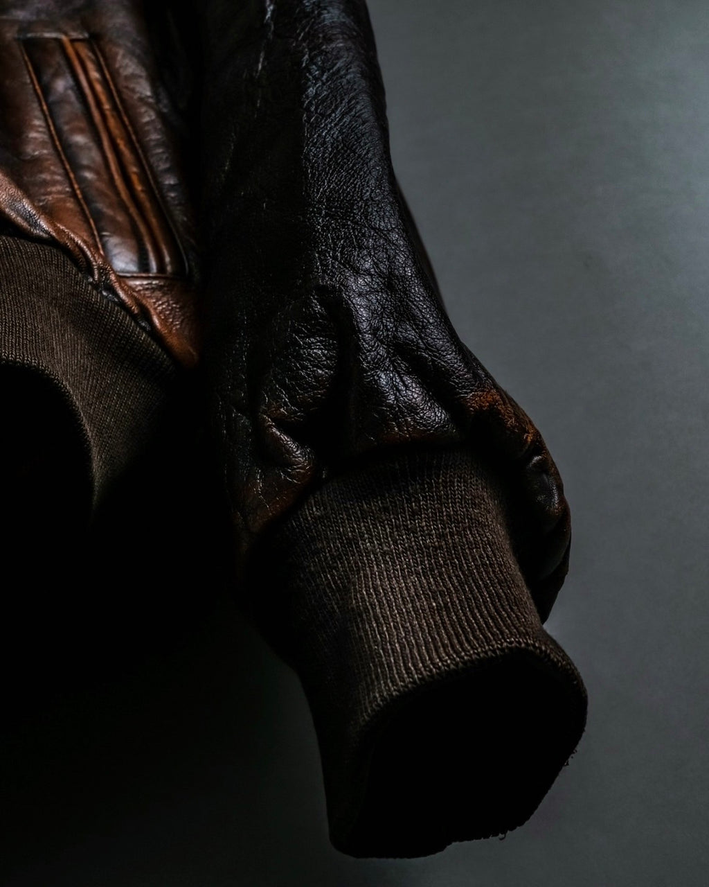 "MOOD SPECIAL" Super Aging Leather Blouson