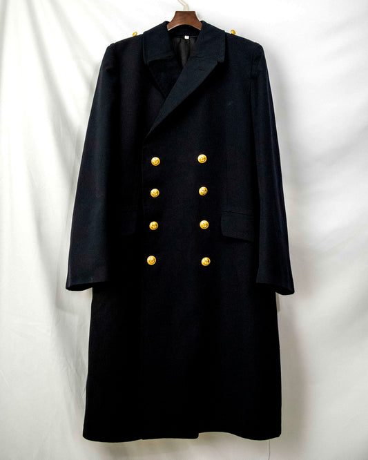 King Size Double Breasted Navy Coat