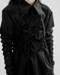 "Authority series" Rhombus 3way dress black shirt 【受注生産】