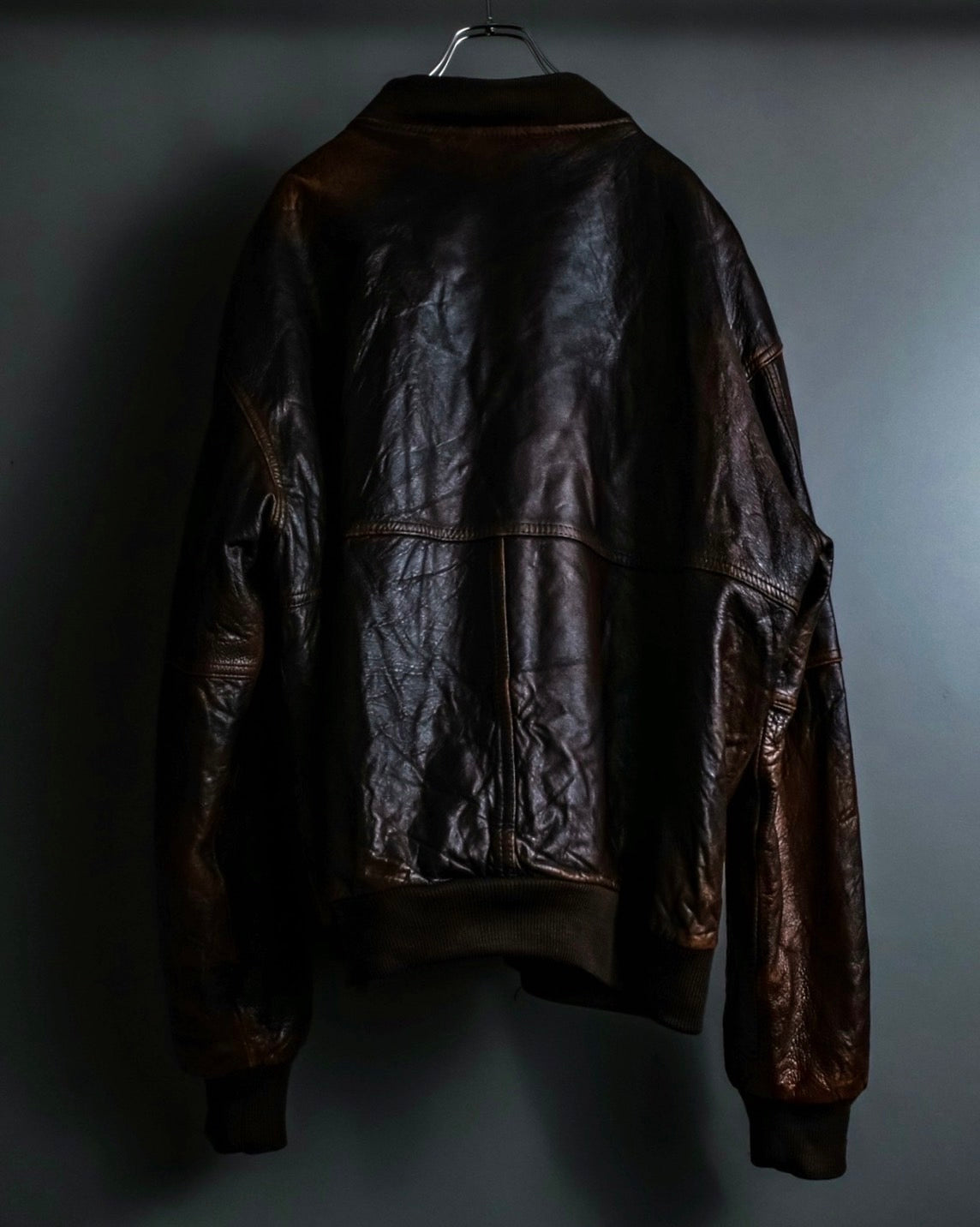 "MOOD SPECIAL" Super Aging Leather Blouson