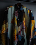 "MOOD SPECIAL" Mulch Color Art Pattern Shirt