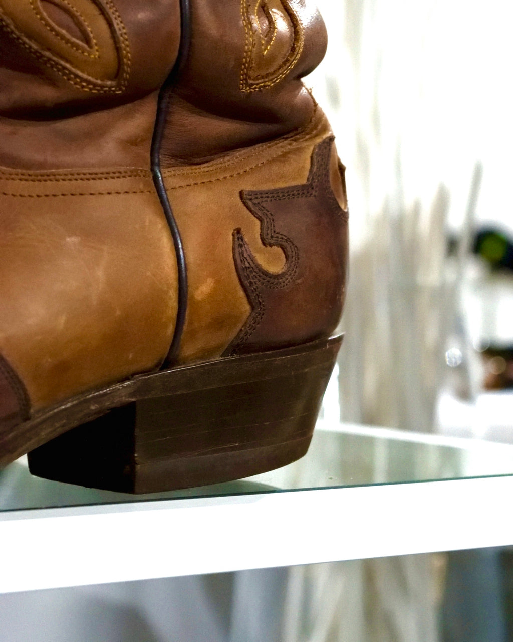 “MOOD SPECIAL”棕色鹰西部靴