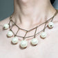 white big perl necklace