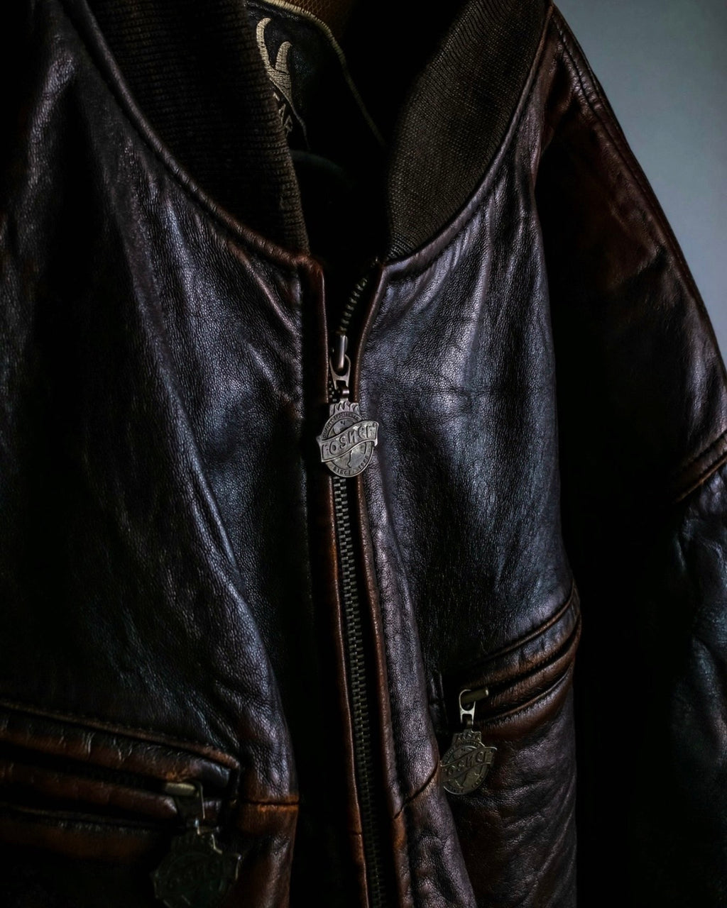 "MOOD SPECIAL" Super Aging Leather Blouson