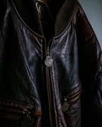 "MOOD SPECIAL" Super Aging Leather Blouson