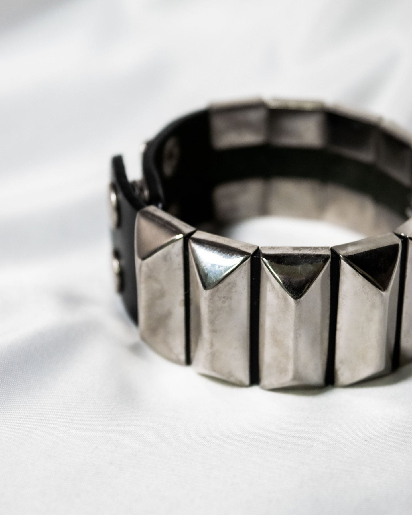 "UNDER COVER" Punk Style Leather Bangle