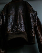 "MOOD SPECIAL" Super Aging Leather Blouson
