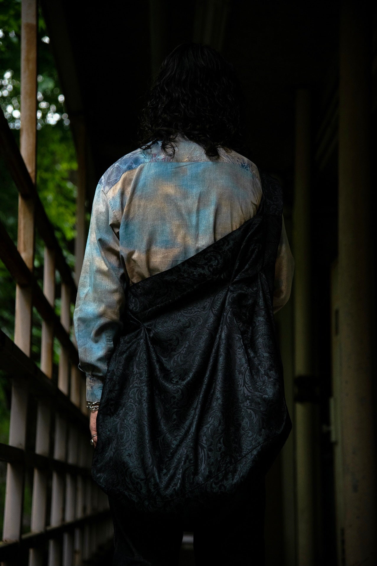 "Authority series"  Jacquard Shoulder Bag : Khaki