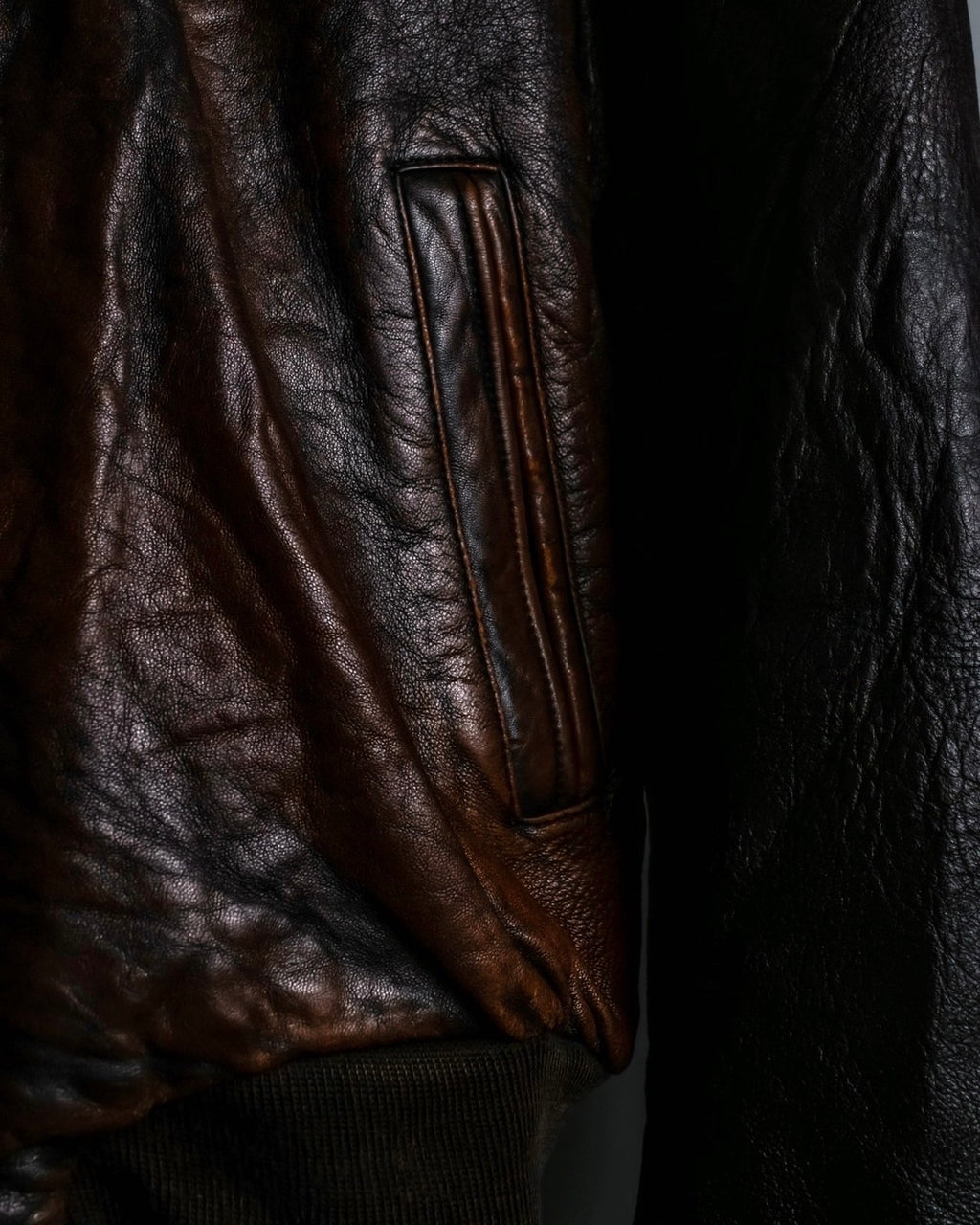 "MOOD SPECIAL" Super Aging Leather Blouson