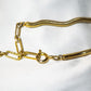 Rippling golden sea necklace