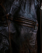 "MOOD SPECIAL" Super Aging Leather Blouson